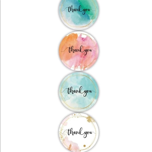 Variety Roll of 500 Thank You Stickers - Picture 2 of 4
